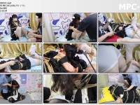 荷仙少女_同样的捆绑姿势和同样的lolita暗黑式双马尾萌妹子