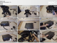鹿角与猫爪_乳胶拘束装箱play 缩卷在狭小的空间里挣扎，戴上狗狗拳套，防毒面具连接呼吸管伸到外面，呼吸瓶装满水，固定震动放置挣扎强高