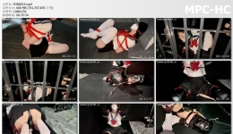 面具男_JIOJIO日式JK红绳盘腿缚 密室牢笼囚禁 K9