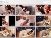 面具男_白丝网袜透视装可爱系的女声伪娘jiojio，常规的榨汁训练（榨到翻白眼那种），床上榨一次，窗外吊篮榨一次，最后放在浴缸里面，榨干了，但是太吵就直接用口塞堵上了嘴