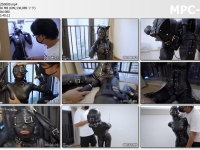 闪闪工作室_【防化女团】新妹子！娇小可爱的全包紧身衣人形犬+充气口塞+开口器