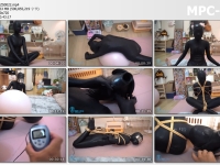 闪闪工作室_【泉蜜蜂】ZENTAI紧身瑜伽健身球和电击拉伸拘束训练